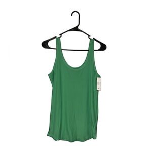 No Boundaries Flowy Green Tank Top